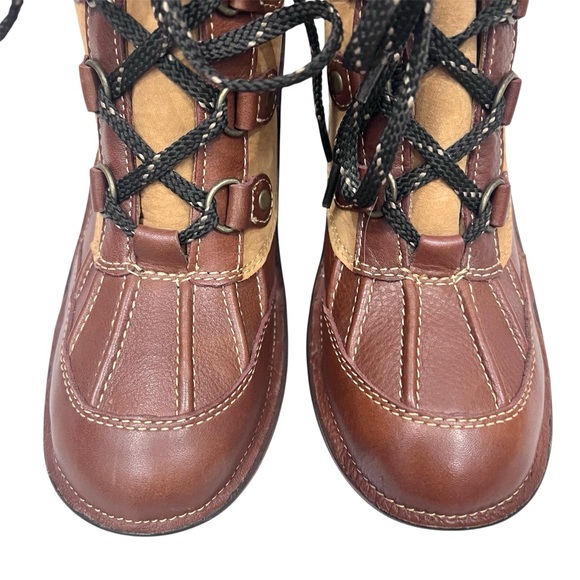 NWOB Bionica Leather Rosemount Waterproof Shearling Lined Winter Snow Boots - Picture 4 of 11